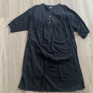 Black maxi dress with buttons from Zara